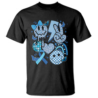 In November We Wear Blue T1D T2D Diabetes Awareness Retro Groovy T Shirt - Wonder Print Shop