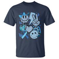 In November We Wear Blue T1D T2D Diabetes Awareness Retro Groovy T Shirt - Wonder Print Shop