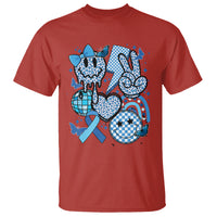 In November We Wear Blue T1D T2D Diabetes Awareness Retro Groovy T Shirt - Wonder Print Shop