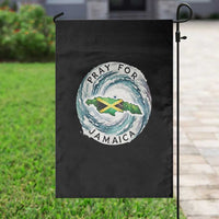 Pray For Jamaica Hurricane Support Garden Flag Strong Island Map and Storm Graphic