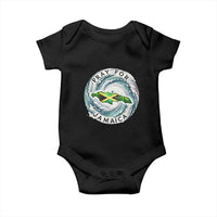 Pray For Jamaica Hurricane Support Baby Onesie Strong Island Map and Storm Graphic