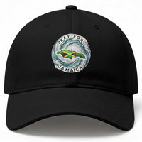 Pray For Jamaica Hurricane Support Baseball Cap Strong Island Map and Storm Graphic