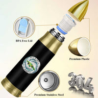 Pray For Jamaica Hurricane Support Bullet Tumbler Strong Island Map and Storm Graphic