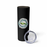 Pray For Jamaica Hurricane Support Skinny Tumbler Strong Island Map and Storm Graphic