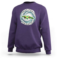 Pray For Jamaica Hurricane Support Sweatshirt Strong Island Map and Storm Graphic
