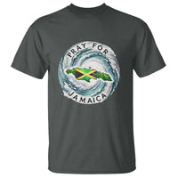 Pray For Jamaica Hurricane Support T Shirt Strong Island Map and Storm Graphic