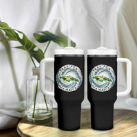 Pray For Jamaica Hurricane Support Tumbler With Handle Strong Island Map and Storm Graphic
