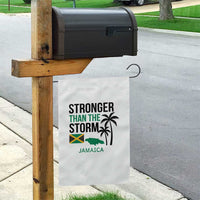 Stronger Than The Storm Jamaica Garden Flag Resilience and Hope Hurricane Awareness