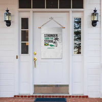 Stronger Than The Storm Jamaica Garden Flag Resilience and Hope Hurricane Awareness