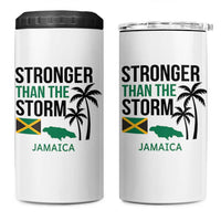 Stronger Than The Storm Jamaica 4 in 1 Can Cooler Tumbler Resilience and Hope Hurricane Awareness