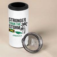 Stronger Than The Storm Jamaica 4 in 1 Can Cooler Tumbler Resilience and Hope Hurricane Awareness