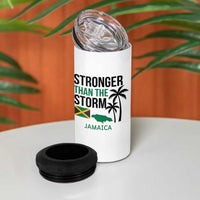 Stronger Than The Storm Jamaica 4 in 1 Can Cooler Tumbler Resilience and Hope Hurricane Awareness