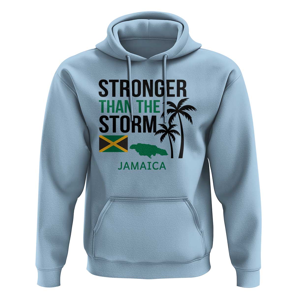 Stronger Than The Storm Jamaica Hoodie Resilience and Hope Hurricane Awareness