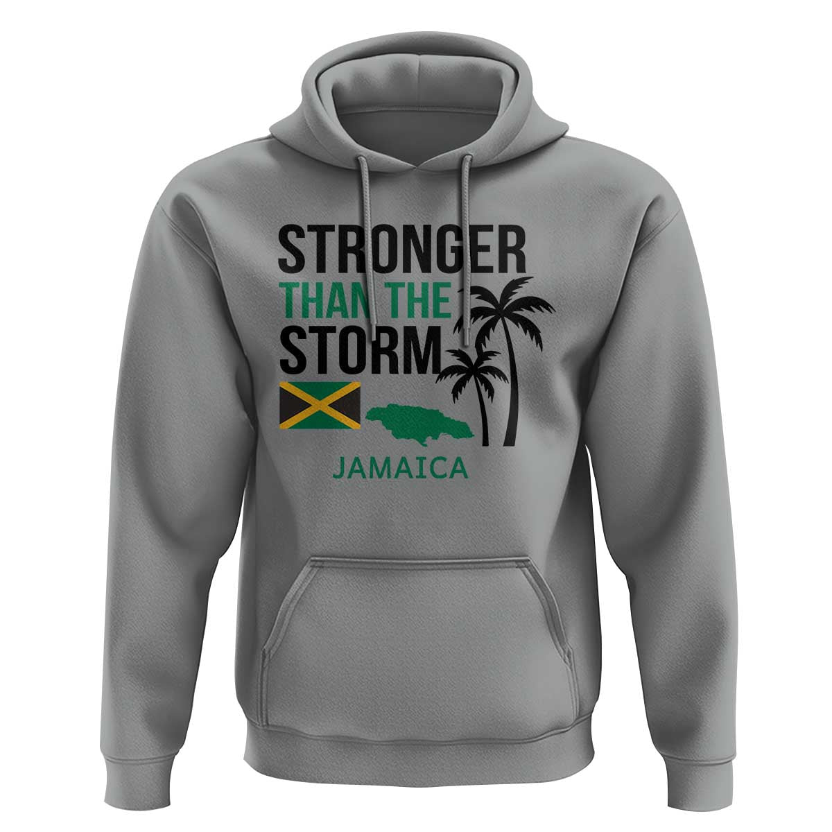 Stronger Than The Storm Jamaica Hoodie Resilience and Hope Hurricane Awareness