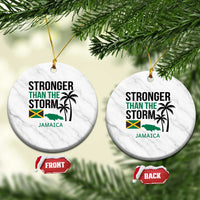 Stronger Than The Storm Jamaica Ceramic Ornament Resilience and Hope Hurricane Awareness