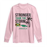 Stronger Than The Storm Jamaica Long Sleeve Shirt Resilience and Hope Hurricane Awareness
