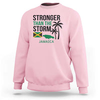Stronger Than The Storm Jamaica Sweatshirt Resilience and Hope Hurricane Awareness