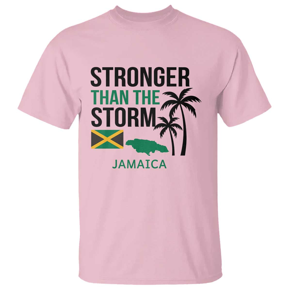 Stronger Than The Storm Jamaica T Shirt Resilience and Hope Hurricane Awareness