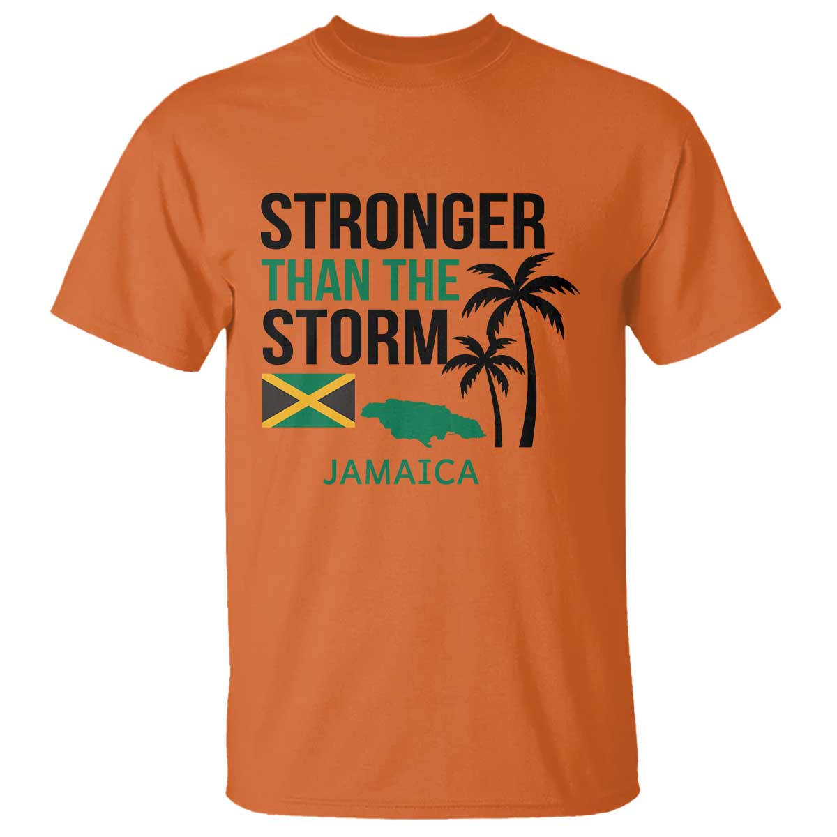 Stronger Than The Storm Jamaica T Shirt Resilience and Hope Hurricane Awareness