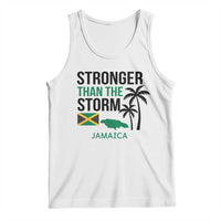 Stronger Than The Storm Jamaica Tank Top Resilience and Hope Hurricane Awareness