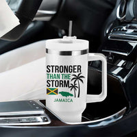 Stronger Than The Storm Jamaica Tumbler With Handle Resilience and Hope Hurricane Awareness