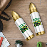 Jamaican Strong Resilience Geometric Flag Bullet Tumbler Abstract Island Map and Heritage