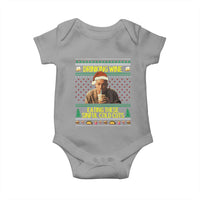 Funny Ed Gein Christmas Meme Baby Onesie Drinking Wine Eating This Sinful Cold Cuts Viral Scene - Wonder Print Shop