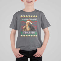 Funny Ed Gein Drinking Wine T Shirt For Kid Im Going Drinking Yes I Am Christmas Meme - Wonder Print Shop