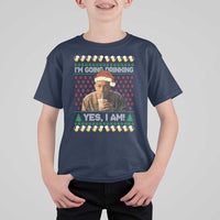 Funny Ed Gein Drinking Wine T Shirt For Kid Im Going Drinking Yes I Am Christmas Meme - Wonder Print Shop