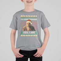 Funny Ed Gein Drinking Wine T Shirt For Kid Im Going Drinking Yes I Am Christmas Meme - Wonder Print Shop