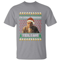 Funny Ed Gein Drinking Wine T Shirt Im Going Drinking Yes I Am Christmas Meme - Wonder Print Shop