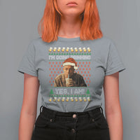 Funny Ed Gein Drinking Wine T Shirt For Women Im Going Drinking Yes I Am Christmas Meme - Wonder Print Shop