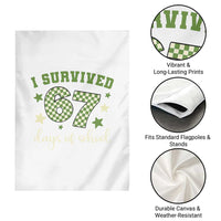 I Survived 67 Days of School Garden Flag Funny Six Seven Meme Students Teacher Celebration - Wonder Print Shop