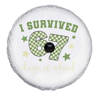 I Survived 67 Days of School Spare Tire Cover Funny Six Seven Meme Students Teacher Celebration - Wonder Print Shop