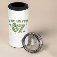 I Survived 67 Days of School 4 in 1 Can Cooler Tumbler Funny Six Seven Meme Students Teacher Celebration - Wonder Print Shop