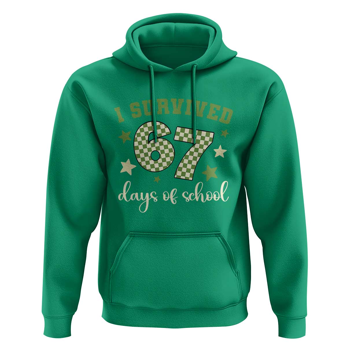 I Survived 67 Days of School Hoodie Funny Six Seven Meme Students Teacher Celebration - Wonder Print Shop
