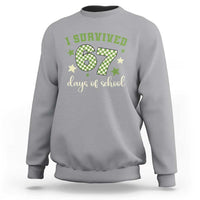 I Survived 67 Days of School Sweatshirt Funny Six Seven Meme Students Teacher Celebration - Wonder Print Shop