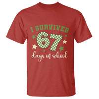 I Survived 67 Days of School T Shirt Funny Six Seven Meme Students Teacher Celebration - Wonder Print Shop