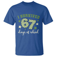 I Survived 67 Days of School T Shirt Funny Six Seven Meme Students Teacher Celebration - Wonder Print Shop
