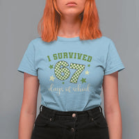 I Survived 67 Days of School T Shirt For Women Funny Six Seven Meme Students Teacher Celebration - Wonder Print Shop