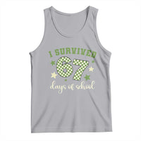 I Survived 67 Days of School Tank Top Funny Six Seven Meme Students Teacher Celebration - Wonder Print Shop
