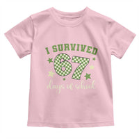 I Survived 67 Days of School Toddler T Shirt Funny Six Seven Meme Students Teacher Celebration - Wonder Print Shop