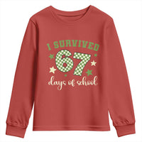 I Survived 67 Days of School Youth Sweatshirt Funny Six Seven Meme Students Teacher Celebration - Wonder Print Shop