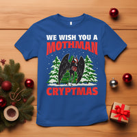 Mothman Christmas T Shirt We Wish You A Mothman Cryptmas Cryptid Cryptidcore - Wonder Print Shop
