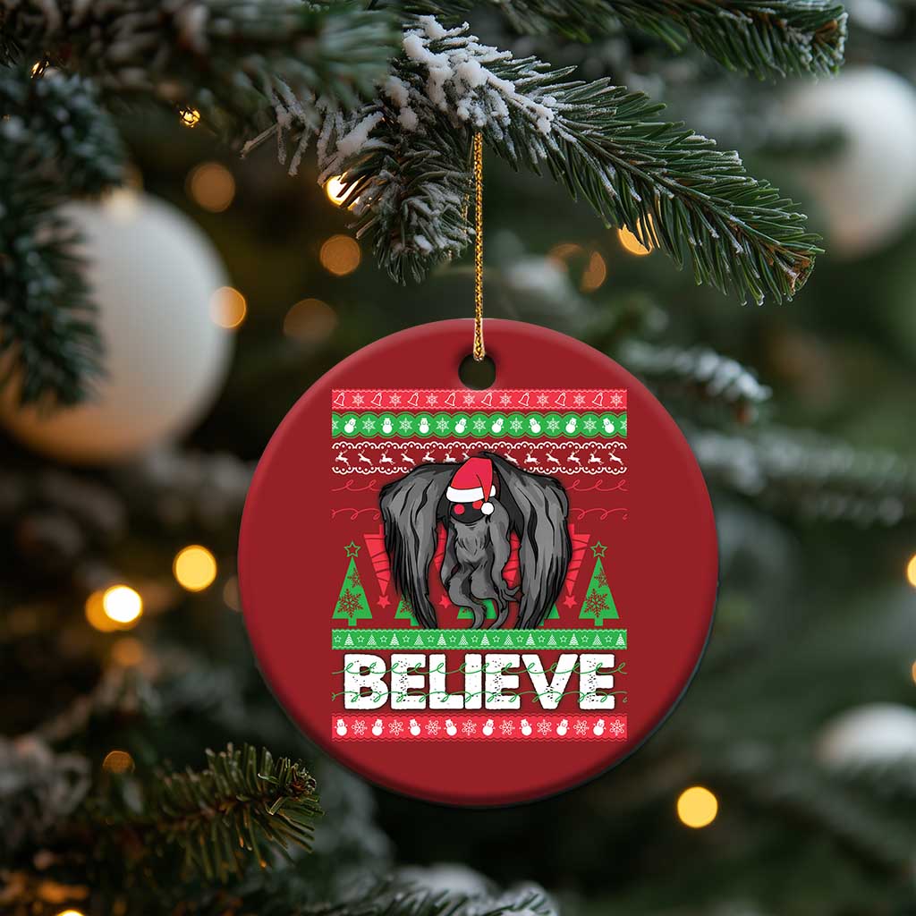 Xmas Mothman Christmas Ornament Believe Cryptmas Cryptid Monster Point Pleasant - Wonder Print Shop