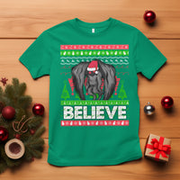 Mothman Christmas T Shirt Believe Cryptmas Cryptid Monster Point Pleasant - Wonder Print Shop