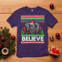 Mothman Christmas T Shirt Believe Cryptmas Cryptid Monster Point Pleasant - Wonder Print Shop