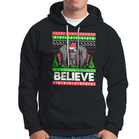 Mothman Christmas Hoodie Believe Cryptmas Cryptid Monster Point Pleasant - Wonder Print Shop