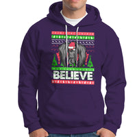 Mothman Christmas Hoodie Believe Cryptmas Cryptid Monster Point Pleasant - Wonder Print Shop