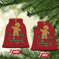 Funny Gingerbread Christmas Ornament Not My Gumdrop Buttons Christmas Cookie - Wonder Print Shop
